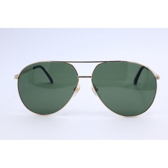 New Authentic Gucci GG 0832S 002 Aviator Gold Sunglasses Gray Lenses 64mm main image 6